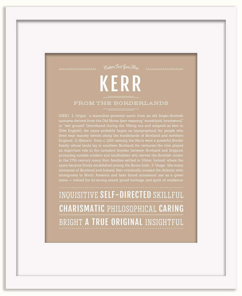 Kerr | Name Art Print