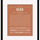Kerr | Name Art Print