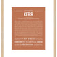 Kerr | Name Art Print