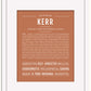 Kerr | Name Art Print
