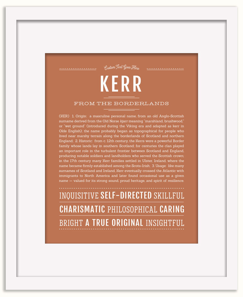 Kerr | Name Art Print