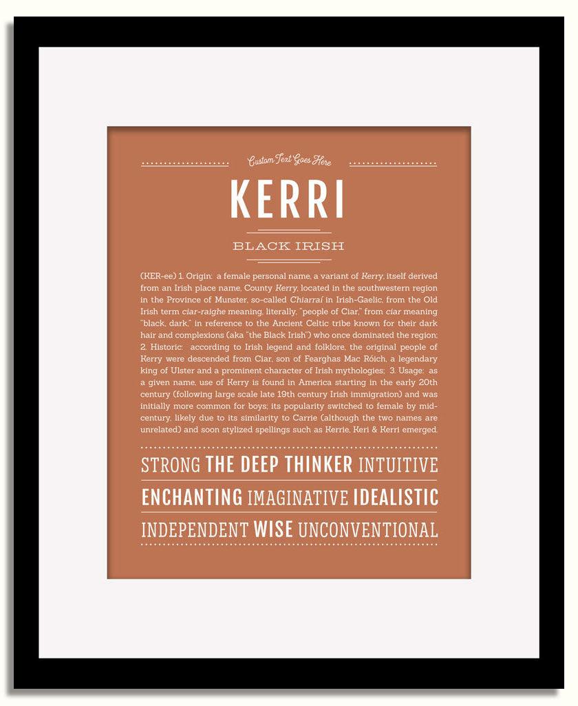 Frame Options | Terra Cotta | Black Frame, Matted