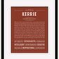 Kerrie | Name Art Print