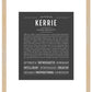 Kerrie | Name Art Print