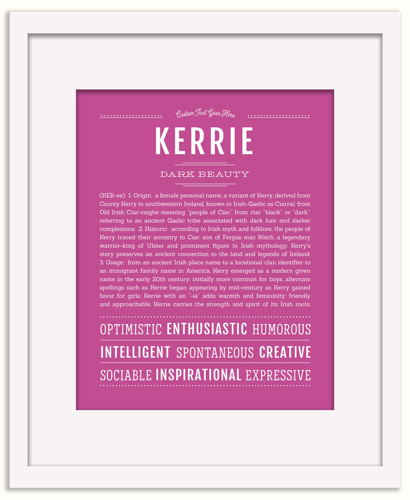Kerrie | Name Art Print