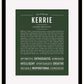 Kerrie | Name Art Print