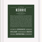 Kerrie | Name Art Print