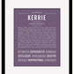 Kerrie | Name Art Print