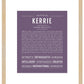 Kerrie | Name Art Print