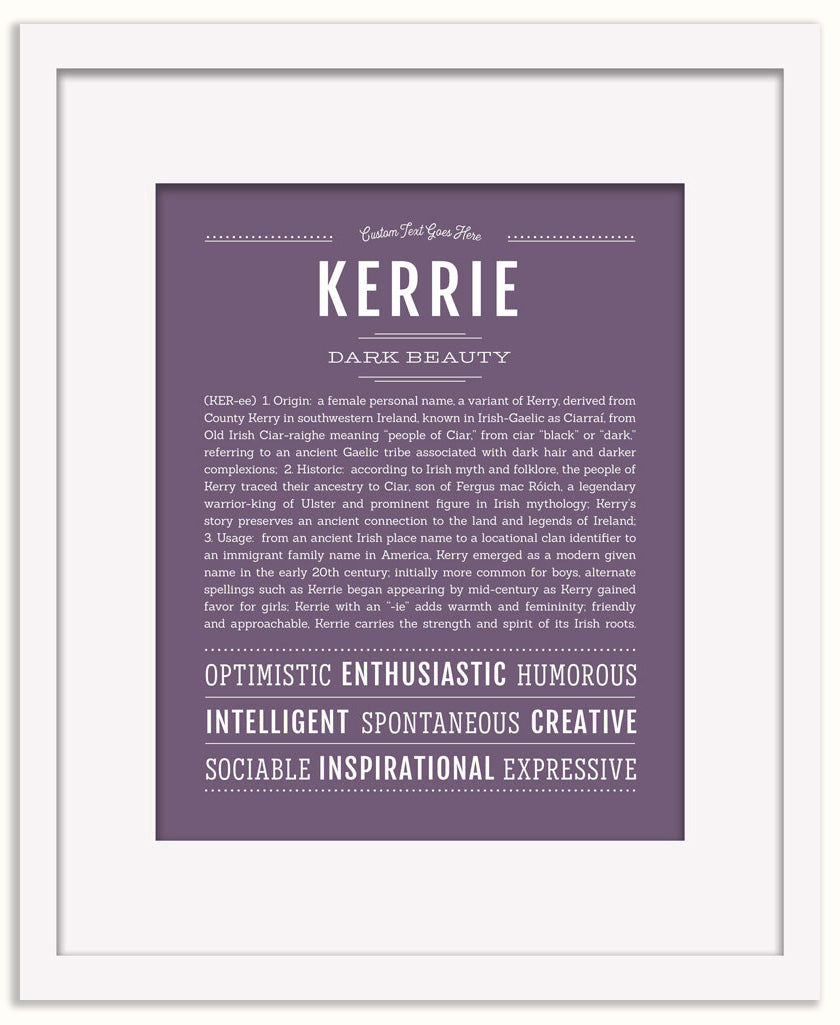 Kerrie | Name Art Print