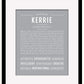 Kerrie | Name Art Print