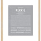 Kerrie | Name Art Print