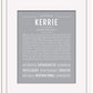 Kerrie | Name Art Print