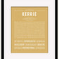Kerrie | Name Art Print