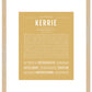 Kerrie | Name Art Print