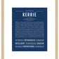 Kerrie | Name Art Print