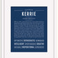 Kerrie | Name Art Print