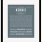 Kerrie | Name Art Print