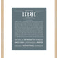 Kerrie | Name Art Print