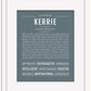 Kerrie | Name Art Print