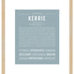 Kerrie | Name Art Print