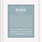 Kerrie | Name Art Print