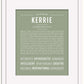 Kerrie | Name Art Print