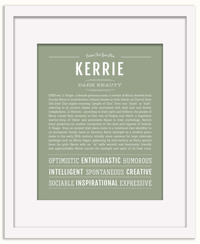 Kerrie | Name Art Print