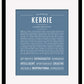Kerrie | Name Art Print