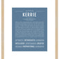 Kerrie | Name Art Print