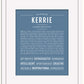 Kerrie | Name Art Print