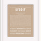 Kerrie | Name Art Print