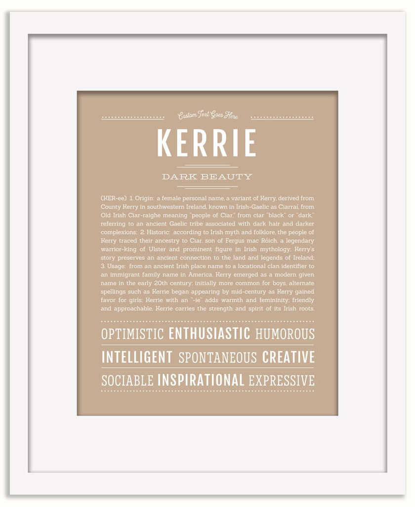 Kerrie | Name Art Print