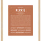 Kerrie | Name Art Print