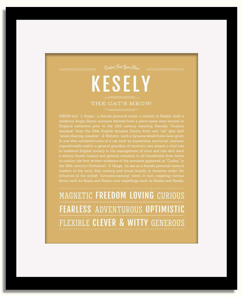 Frame Options | Matte Gold | Black Frame, Matted