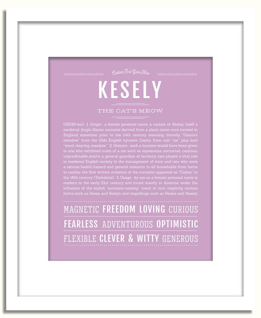 Frame Options | Lilac | White Frame, Matted