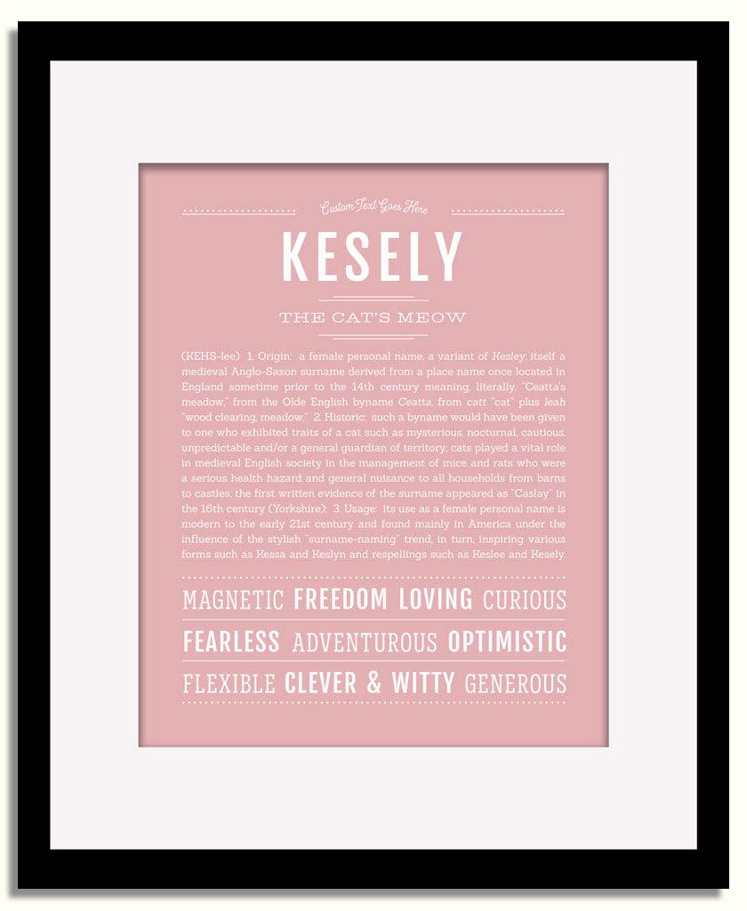 Frame Options | Dusty Rose | Black Frame, Matted