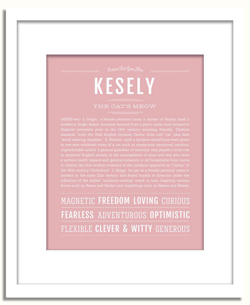 Frame Options | Dusty Rose | White Frame, Matted