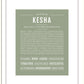 Kesha | Name Art Print