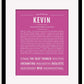 Frame Options | Dark Pink | Black Frame, Matted