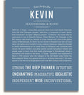 Kevin | Name Art Print – Name Stories