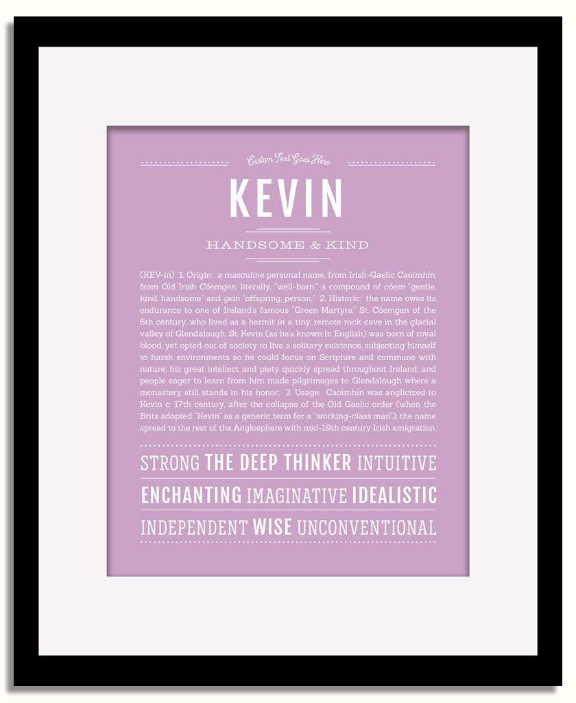 Frame Options | Lilac | Black Frame, Matted