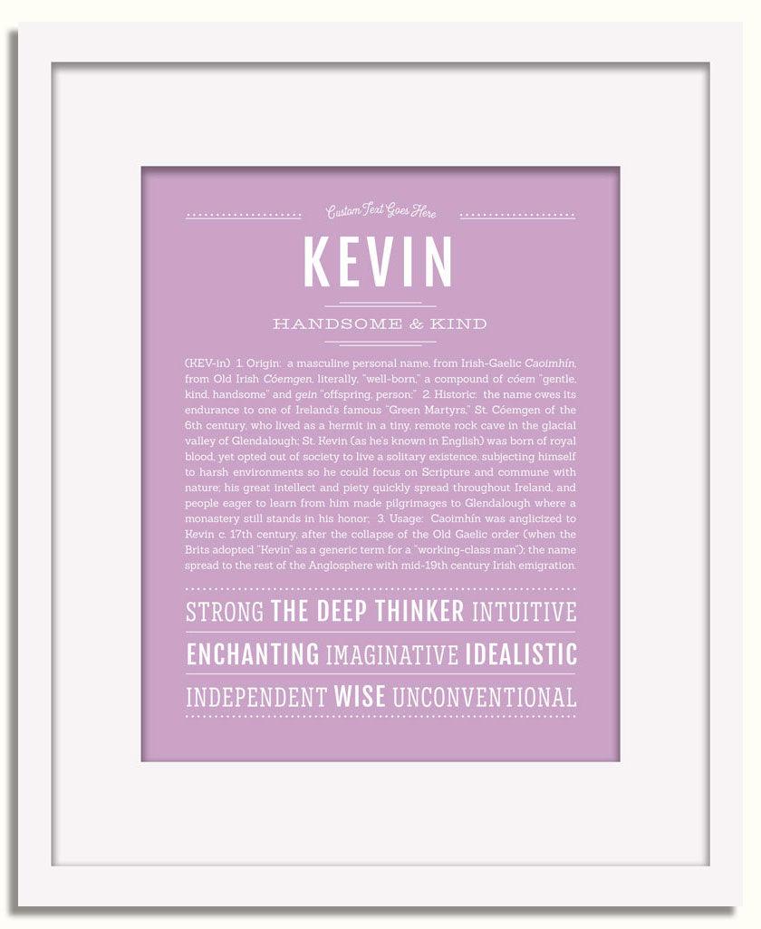 Frame Options | Lilac | White Frame, Matted