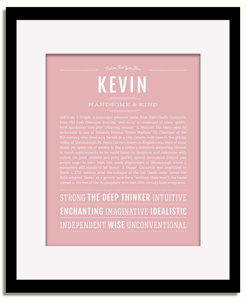 Frame Options | Dusty Rose | Black Frame, Matted