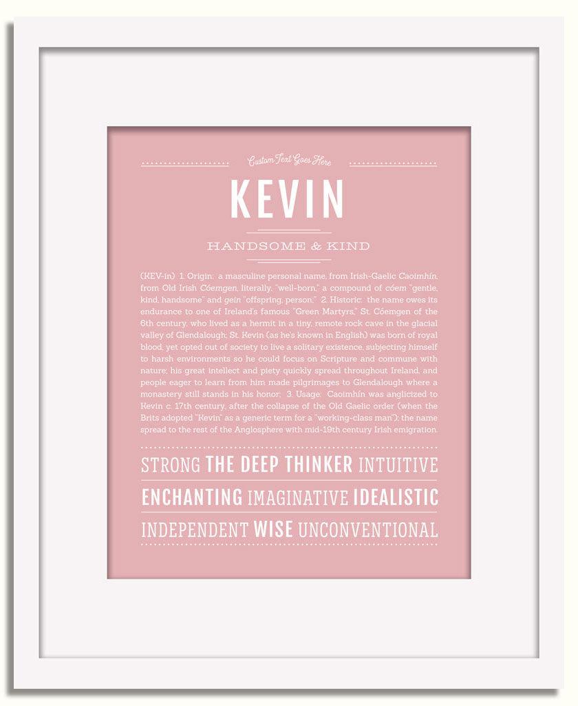 Frame Options | Dusty Rose | White Frame, Matted