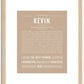 Kevin | Name Art Print