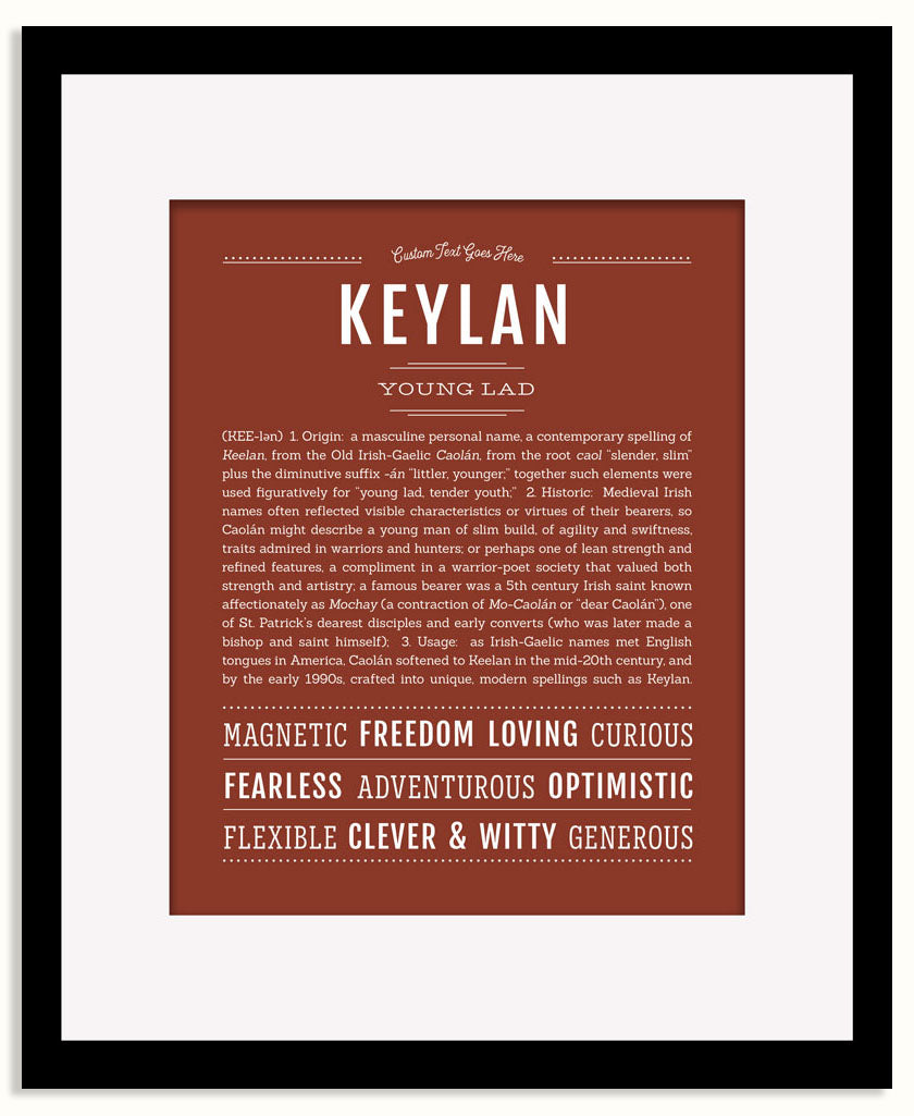 Frame Options | Bordeaux | Black Frame, Matted