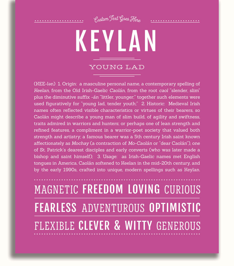 Frame Options | Dark Pink | No Frame