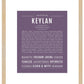 Frame Options | Deep Purple | Maple Frame, Matted