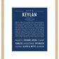 Frame Options | Midnight Blue | Maple Frame, Matted
